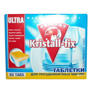 Таблетки для миття посуду в посудомийній машині Kraft Zwerg Kristall-fix 60 шт (4043375401399) надійний