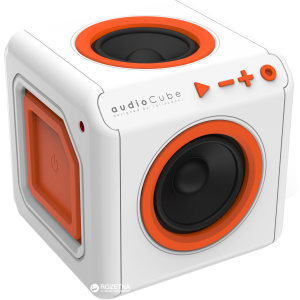 Акустическая система Allocacoc audioCube Portable White/Orange (3902/EUACPT) лучшая модель в Полтаве