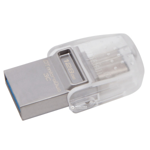 Kingston DataTraveler microDuo 3C 128GB (DTDUO3C/128GB) ТОП в Полтаве