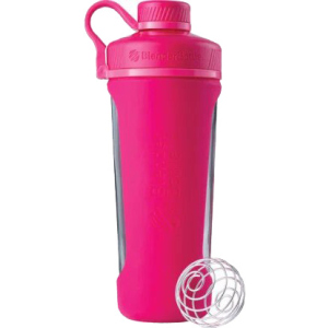 Шейкер BlenderBottle Radian Glass з кулькою 820 мл Рожевий (Glass_Pink) краща модель в Полтаві