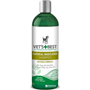 Шампунь VET`S BEST Oatmeal Med Shampoo терапевтический для собак 470 мл (vb10344) лучшая модель в Полтаве