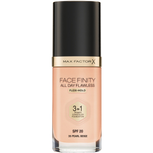 Тональна основа Max Factor Facefinity All Day Flawless 3 в 1 №35 Pearl Beige 30 мл (3614225851568/5410076971312) рейтинг