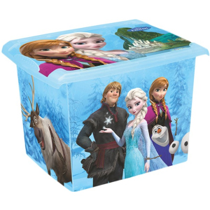 Ящик для хранения Keeeper прозрачный Frozen blue 29 x 27 x 39 см 20.5 л Голубой (2826kee) лучшая модель в Полтаве