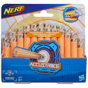 Комплект з 24 стріл для бластерів Hasbro Nerf Акустрайк (C0163) краща модель в Полтаві