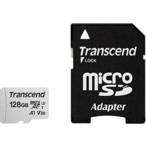 Transcend 300S microSDXC 128GB UHS-I U3 + SD-Adapter (TS128GUSD300S-A) ТОП в Полтаве