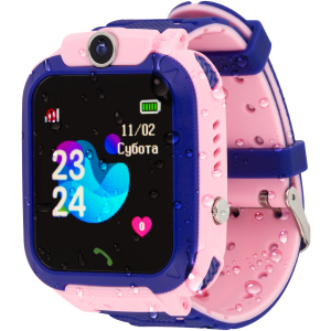 Смарт-годинник Atrix Smart Watch iQ1500 Aquatic Cam GPS Pink (iQ1500 Pink) ТОП в Полтаві