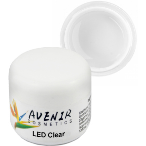 Гель для нарощування нігтів Avenir Cosmetics LED Clear 50 мл (5900308133132) ТОП в Полтаві