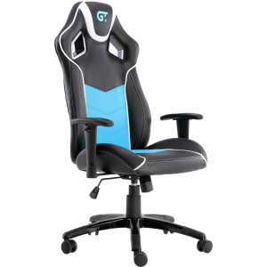 Крісло для геймерів GT RACER X-2560 Black/White/Light Blue