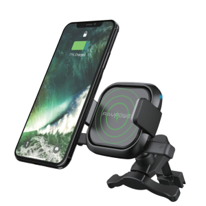 Автодержатель для телефона RAVPower Air Vent Car Mount Wireless Black (RP-SH008) в Полтаве