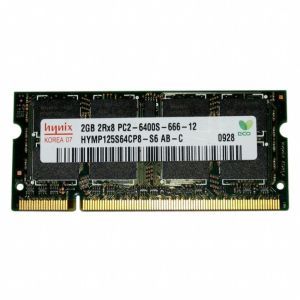 Модуль для ноутбука SoDIMM DDR2 2GB 800 MHz Hynix (HYMP125S64CP8-S6) в Полтаві