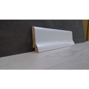 Плінтус дерев'яний шпонований Kluchuk White Plinth Класика 60х21х2200 Білий KLW02 ТОП в Полтаві