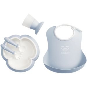 Набор детской посуды BabyBjorn Baby Dinner Set Powder Blue Голубой (070067) (7317680700674) в Полтаве