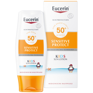 Дитячий сонцезахисний лосьйон Eucerin SPF 50 150 мл (4005800147036) рейтинг