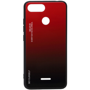 Панель BeCover Gradient Glass для Xiaomi Redmi 6/6A Red-Black