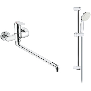 Смеситель для ванны с душевым гарнитуром GROHE Eurosmart Cosmo 26129003 (32847000+26162001)