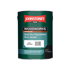 Лак для підлоги акриловий Johnstone's Quick Dry Polyurethane Floor Varnish 5л напівматовий