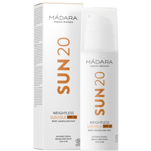 купити Ультралегке сонцезахисне молочко Madara Sun 20 Weightless Sun Milk SPF 20 150 мл (4751009820743)