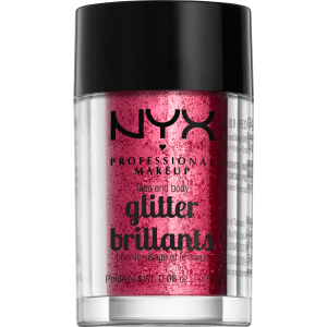 Глітер NYX Professional Makeup Face & Body Glitter 09 Red 2.5 г (800897846817) краща модель в Полтаві