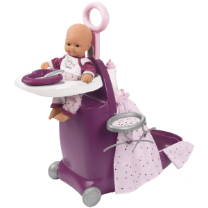 Игровой набор Smoby Toys Baby Nurse Прованс раскладной чемодан 3 в 1 с аксессуарами (220346) (3032162203460)