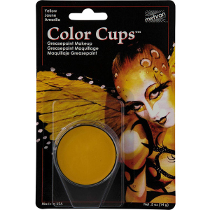 Кремовый грим Mehron Color Cups Yellow 12 г (CCC-Y) (764294502045) лучшая модель в Полтаве