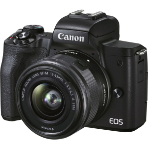 Фотоаппарат Canon EOS M50 Mark II Premium Live Stream Kit Black (4728C059) Официальная гарантия! лучшая модель в Полтаве