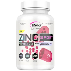 Вітаміни Genius Nutrition Zinc Citrate Sport 60 таблеток (7359203937853) ТОП в Полтаві