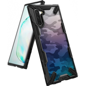 Панель Ringke Fusion X Design для Samsung Galaxy Note 10 Camo Black лучшая модель в Полтаве