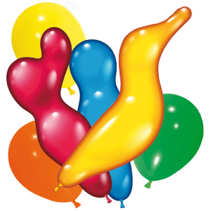Набір Повітряні кульки Susy Card Фігурні асорті 150 шт (40011219) ТОП в Полтаві