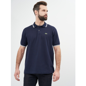 хороша модель Поло Lacoste PH2384-525 S (T3) Navy blue/White (3665926012994)