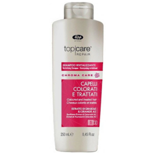 Шампунь оживляющий для окрашенных волос Lisap Top Care Repair Chroma Care Revitalising shampoo 250 мл (1100240000019) лучшая модель в Полтаве