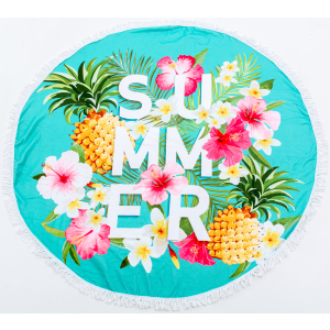 Пляжний рушник MirSon №5055 Summer Time Garden stuff 150x150 см ТОП в Полтаві