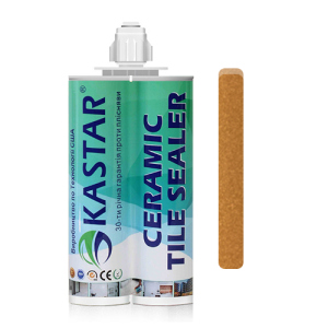 Двухкомпонентная эпоксидная фуга затирка Kastar Ceramic Tile Sealant Светло-коричневый, 400мл. лучшая модель в Полтаве