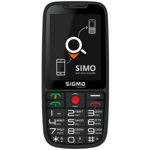 хорошая модель Мобильный телефон Sigma mobile Comfort 50 Elegance3 Black (1600mAh) SIMO Assistant