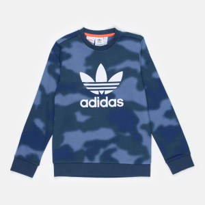 Світшот дитячий Adidas Crew GN4130 140 см Creblu/Multco/White (4064044907929)