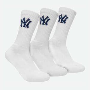 Шкарпетки New York Yankees 3 pk Crew 15100002-1001 31-34 р 3 пари Білі (8718984008951) ТОП в Полтаві