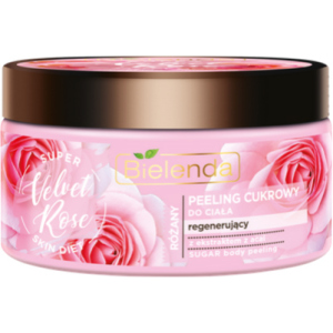 Скраб сахарный Bielenda Super Skin Diet Velvet Rose Регенерирующий 350 г (5902169034214) в Полтаве