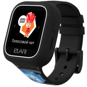 Дитячий телефон-годинник з GPS трекером Elari FixiTime Lite Black (ELFITL-BLK) краща модель в Полтаві