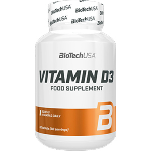 Витамины Biotech Vitamin D3 60 таблеток (5999076235032) в Полтаве