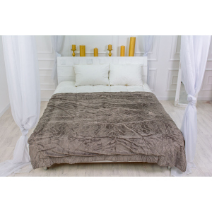 Плед MirSon №1001 Damask Graphite 180x200 (2200003051094) краща модель в Полтаві