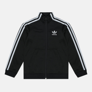 Спортивна кофта дитяча Adidas Track FM5681 140 см Black (4062054668298) краща модель в Полтаві