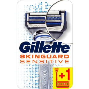 Станок для бритья мужской (Бритва) Gillette SkinGuard Sensitive с 2 сменными картриджами (7702018486342) в Полтаве