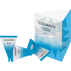 Маска для лица J:ON Коллаген Collagen Universal Solution Sleeping Pack 20 шт x 5 г (8802929007038) ТОП в Полтаве