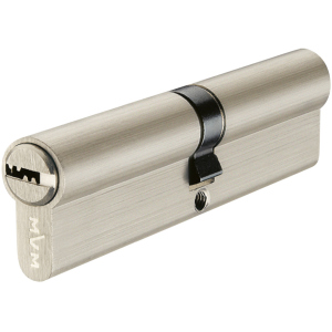 Циліндр MVM P6P 50/40 SN ключ-ключ 90 мм Матовий нікель (P6P50/40 SN) краща модель в Полтаві