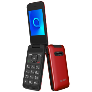 Мобильный телефон Alcatel 3025 Single SIM Metallic Red (3025X-2DALUA1) лучшая модель в Полтаве