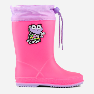 Резиновые сапоги Coqui Rainy Collar frog 8508 29 Розовые (8595662035054) лучшая модель в Полтаве