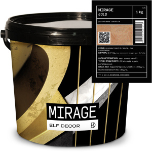 Декоративна штукатурка Elf Decor Mirage 0.5 - 1 мм 1 кг Gold (mba1mgold) в Полтаві