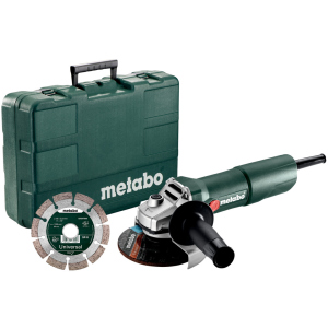 Угловая шлифмашина Metabo W 750-125 SET КШМ 750 Вт, 125 мм + диск (603605510) в Полтаве