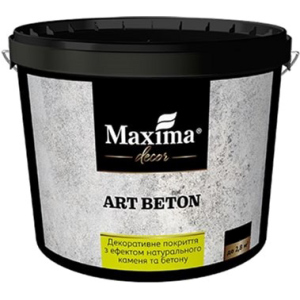 Декоративне покриття Maxima з ефектом натурального каменю та бетону "Art Beton" 15 кг (4820024426985) надійний