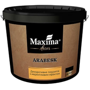 Декоративне покриття Maxima з мерехтливим ефектом "Arabesk" 5 кг (4820024427012) краща модель в Полтаві