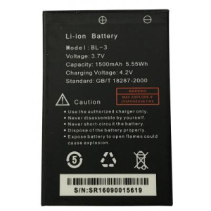 Акумулятор для телефону Baofeng для UV-3R Std 1500mAh (BL-3). 44807 краща модель в Полтаві